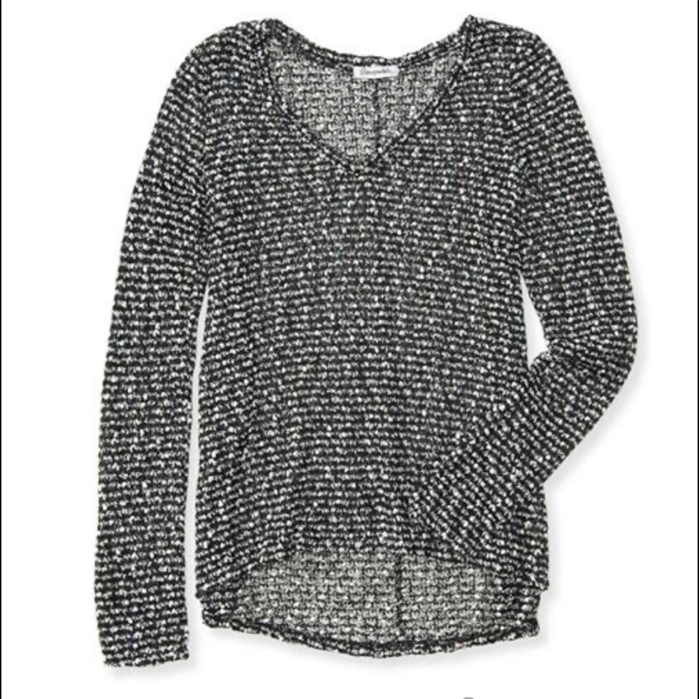 Aeropostale sheer textured pullover sweater